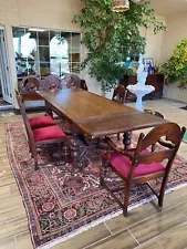 Antique Jacobean Dining Room Furniture Set