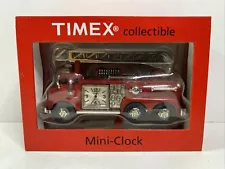 Vintage Die Cast Fire Truck Waterbury Clock Co. Quartz By Timex New In Box