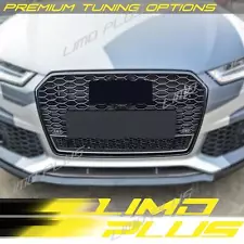 ð¥RS6 Style Front Mesh Honeycomb Grille Grill For Audi A6 S6 C7 2016 2017 2018 (For: 2017 Audi S6)