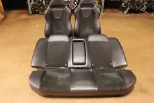 MITSUBISHI EVOLUTION EVO 9 RECARO FRONT REAR SEATS LEATHER SUEDE OEM USED