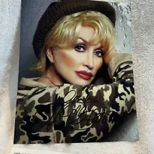 Dolly Parton Hand Signed A4 Size Photo Autographed For God & Country