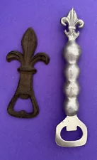 Lot of 2 FLEUR De Lis Bottle Openers for Saints and New Orleans fans SALE!