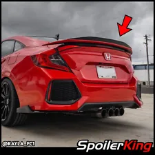 Rear Add-on Gurney Flap Lip Spoiler (Fits: Honda Civic 2016-2021 4dr) 284GF