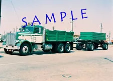 8x10 photo Late '60's Peterbilt Dump & Trailer