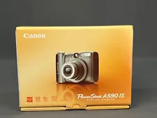 New CANON PowerShot A590 IS 8.0MP Digital Camera in Box; Mint Never Used