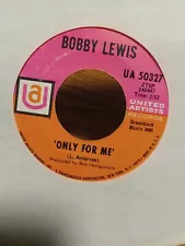 Bobby Lewis 45 From Heaven to Heartache/Only For Me UA 50327 VG+ 1968