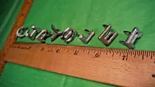 BY42 Chrysler Hood Nose Trunk Letter Emblems Vintage 1967-8 NEW YORKER NEWPORT