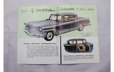 Original 1958 Studebaker Champion Scotsman 2-Door Sales Sheet Brochure 58