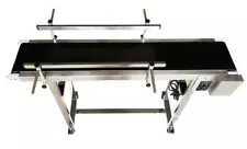 TECHTONGDA® 82.6"Lx15.7"W PVC Flat Conveyor Belt System for Industrial Transport