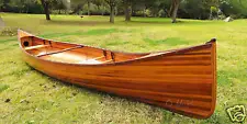 Cedar Strip Canoe Wooden Boat 16' No Ribs Woodenboat USA For Sale New