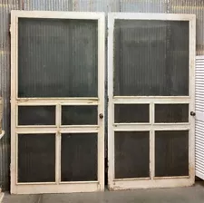 Antique American Screen Doors (45.5x88.5), Architectural Salvage, Vintage Farm