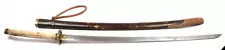 Orig WWII Japanese Army Officer Katana Samurai Sword in Scabbard Chagrin handle