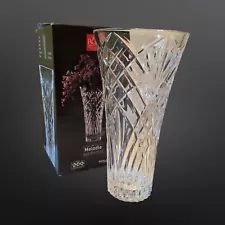 RCR Luxion Eco Crystal Cut Glass Vase Made In Italy