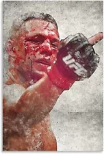 Nate Diaz Wall Art Poster UFC Canvas Poster Artwork For Home Decor