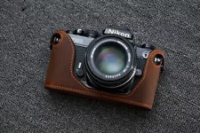 Genuine Leather Half Case Cover Bag For Nikon FM2 FM3a FE2 Camera Protector