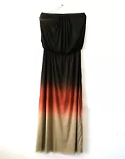 For Cynthia Beachwear Ombre Strapless Tie Dye Cover Up Swim Dress Size L