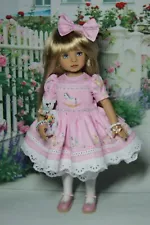 9-PC. SMOCKED EMBROIDERED ENSEMBLE for 13" EFFNER LITTLE DARLING DOLLS by SHERRY