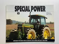 John Deere Special Power Tractors Sales Brochure *1990* (Orchard, High Crop)