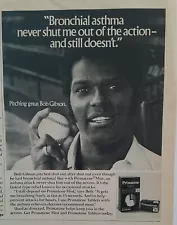 1979 baseball pitcher Bob Gibson primatene mist for bronchial asthma ad