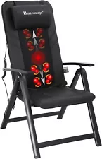 Folding Shiatsu Massage Chair Recliner Chair with Adjustable Backrest and Back