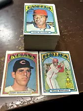 1972 TOPPS BASEBALL HIGH NUMBER LOT (103 CARDS). RARE--SP'S. EX+/EX