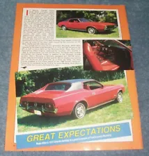 1972 Ford Mustang Grande Hardtop Vintage Info Article "Great Expectations"