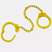 Leg Shackles & Key, Yellow Peerless NEW