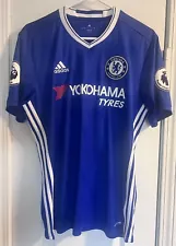 #7 Kante Chelsea 2016 Home Adidas Soccer Jersey Size Medium