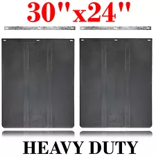 2Pcs HEAVY DUTY 24"x30" RUBBER Mud flaps Guards Car Semi Truck Big Rigs Trailer