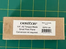 Replacement Blade for Veritas, 1/4 Tongue Blade Small Plow Plane, New 05P5164