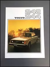 1976 Volvo 242 244 20-page Original Car Sales Brochure Catalog