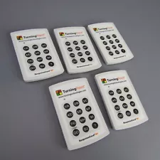 Turning Point Response Card RF Lot of 5 Classroom Clickers Technologies RCRF-01