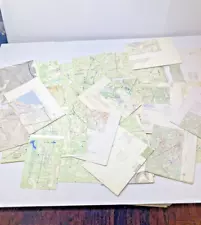 HUGE LOT - VINTAGE US ARMY INFANTRY SCHOOL MAPS - GERMANY, KOREA, GEORGIA CALI