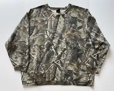 Vintage Y2K Realtree Camo Camouflage Crewneck Sweatshirt Size 3XL Outdoor