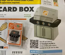 HOME DEPOT KIDS WORKSHOP Grill Gift Card Box W/ Pin 2024 June DIY Activity