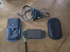 Sony PSP 3001 - Black W/ Charger, Case, and Sleeve