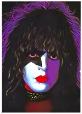 PAUL STANLEY * Custom ACEO Fun Novelty Collectable ART Trading Card * ATC