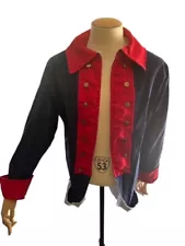 Revolutionary War Continental Army Frock Red, White & Blue Jacket Size M Men's