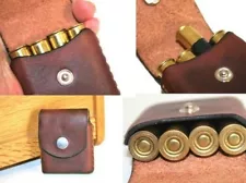 410 Ammo holder Bond Arms, leather, for 2.5 shells, pocket carry wallet