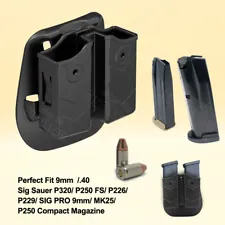 Mag Pouch Double Magazine Holster For Sig Sauer P320 P226 P229 P250 FS 9 mm 40