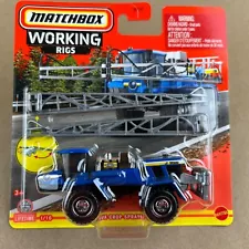 2024 Matchbox Working Rigs MBX Crop Sprayer Blue 1/16 Diecast