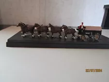 Budweiser Wagon, HO, w/Clydesdale Horse Team