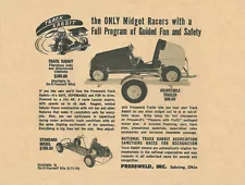 Vintage and Rare 1959 Pressweld Track Rabbit Quarter 1/4 Midget Ad