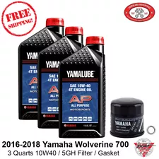 2016-2018 Yamaha Wolverine 700 Oil Change Kit Wolverine R Spec EPS Yamalube OEM (For: 2016 Yamaha Wolverine)