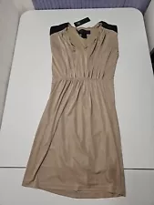 Kim Kardashian Twist Front Metallic Sleevless Dress Size Small #150