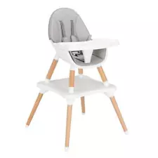 5 in 1 Deluxe Wooden High Chair for Babies & Toddlers, Removable Feeding Tray