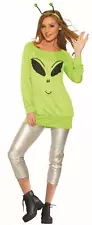 Spaced Out Green Alien Shirt and Leggings Adult Costume