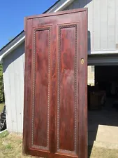 oversized solid cherry wood door