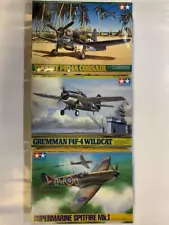 Tamiya Plastic Model 1 48 Vought F4U-1A Corsair Grumman F4F-4 Wildcat Supermarin