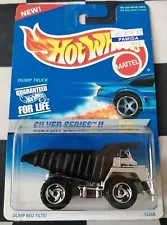 1996 Hot Wheels Dump Truck Silver Series II Long Card Collector No #420